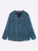 sheego by Joe Browns Chiffonbluse in tiefblau-bedruckt