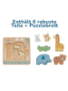 BusyKids Holzpuzzle "Tiere" in Mehrfarbig 17 x 17 x 1.4 cm - ab 1 Jahr