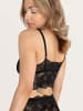 Erlich Textil  Classy Lace Spitzen Bralette Top aus recyceltem Polyamid - verstellbare Träger in schwarz