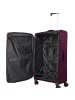 travelite Cubis 4 Rollen Trolley L 83 cm mit Dehnfalte berry