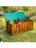 relaxdays Gartenbox in Natur - (B)115 x (H)60 x (T)50 cm
