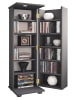 VCM  Holz Schrank CD DVD Regal abschließbar Engalo L in Anthrazit