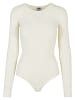 Urban Classics Urban Classics Damen Ladies Rib Knit Longsleeve Body in whitesand