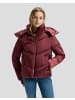 Lee Winterjacke Short Hooded Puffer in Port