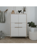 CALICOSY Sideboard ARONA in Eichenholz / Weiß - (W) 90  x (H) 140  x (L) 38  cm