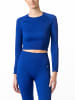 Nur Die  Crop-Top NUR DIE x KILIAN KERNER Crop Top in Ripp-Optik in blue