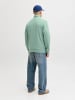 Jack & Jones Sweatshirt mit halbem Reißverschluss in Mineral Blue