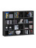 VCM  Holz CD DVD Standregal Bücherregal Regal Megosa L in Anthrazit