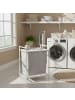 relaxdays Wäschesammler in Weiß/ Grau - 65 L