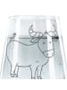 Mr. & Mrs. Panda Trinkglas Sternzeichen Stier ohne Spruch in Transparent