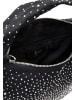 faina Damen Schultertasche Mit Strass in Schwarz
