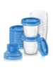 Philips Avent 22-tlg. Mehrwegbecher-Set für Muttermilch SCF618/10 in blau