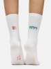Nur Die  Freizeitsocken Good Vibes Motiv Statement Socken Tennissocken in Be Happy
