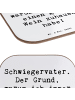 Mr. & Mrs. Panda Untersetzer Schwiegervater Weinliebhaber mit Sp... in Weiß