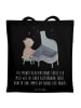Mr. & Mrs. Panda Tragetasche Klavier Achterbahn mit Spruch in Schwarz