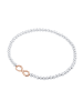 Elli Armband 925 Sterling Silber Infinity, Bi Color_Tri Color in Silber