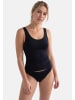 Conta Unterhemd / Top Modal in Schwarz / beige
