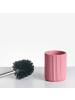 Beliani 5-tlg Badezimmer-Zubehör CAMANA in Rosa/Silber
