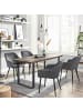 SONGMICS Esszimmerstuhl Tyra in Grau-Schwarz - (B)62.5 x (H)85 x (T)60 cm