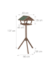 relaxdays Vogelfutterhaus in Braun/ Grün - (B)66 x (H)137 x (T)59 cm
