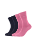 camano Socken für Damen und Herren Businesssocken Komfortbund Bequem Langlebig Baumwolle Soft  mit verstärktem Fersen- und Zehenbereich 4er Pack ca-soft in azalea pink