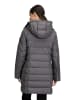 Betty Barclay Steppjacke mit abnehmbarer Kapuze in Dunkelgrau