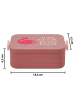 Mr. & Mrs. Panda MEPAL Bentobox Flamingo Stolz Motiv mit Spruch in Rot Pastell