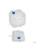 Intirilife 4x Faltbarer Wasserkanister aus Kunststoff 10 L - 22.3 x 25.2 cm in Transparent