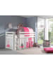 58 aufm Kessel KINDERBETT Karolina 210x114x106 Massivholz Weiß Textilset Princess 2