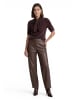 Zero  Strickpullover kurzarm in Chocolate Plum