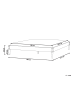 Beliani Doppelbett VEYRAC in Braun - (W) 188 x (H) 38 x (L) 211 cm