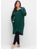 sheego Sweatkleid in tiefgrün