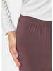GOLDNER Bequeme Slinky-Hose mit Schlupfbund in pflaumenviolett