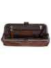 SPIKES & SPARROW Abendtasche echt Leder in cognac