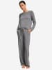 Hanro Pyjamahose Natural Elegance in stone melange
