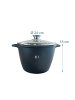relaxdays Suppentopf in Schwarz - 6 Liter
