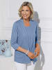 Sieh an! 2-in-1-Shirt in bleu
