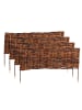 relaxdays 4 x Beeteinfassung in Braun - (B)60 x (H)20 cm