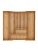 relaxdays Besteckkasten in Natur- (B)50 x (H)5 x (T)45 cm