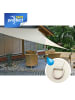 Gartenia sunprotect Sonnensegel Hydro, 3,6 x 3,6 x 3,6 m, Dreieck, wasserabweisend, creme in Creme