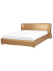 Beliani Doppelbett PARIS in Gold/Silber - (W) 215 x (H) 83 x (L) 228 cm