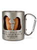 Mr. & Mrs. Panda Kaffeepott Igel Liebe mit Spruch in Silber
