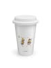 Mr. & Mrs. Panda Kaffeebecher To Go Hummeln Kleeblatt ohne Spruch in Weiß