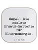 Mr. & Mrs. Panda Untersetzer Gläser Spruch Onkel Energie mit Spruch in Weiß