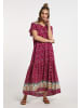 usha FESTIVAL Sommerkleid Mit Blumenprint in Beere Pink Mehrfarbig