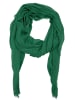 SASSYCLASSY Musselin Schal in Dunkelgrün