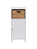 Beliani Badezimmerschrank PACLLON in Weiß/Braun - (W) 40 x (H) 91 x (L) 30 cm