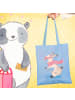 Mr. & Mrs. Panda Tragetasche Hase Skifahren ohne Spruch in Sky Blue