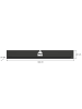 xonox.home Wandboard  (B/H/T: 160x20x20 cm) in grau matt tiefzieh