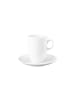 Seltmann Weiden Milchkaffeetasse mit Untertasse VIP. 360 ml weiß in weiß